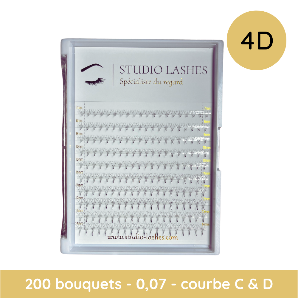 extension de cils volume russe 4d